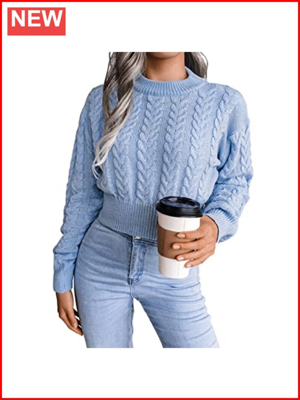 Leopard Print Knitted Pullover Sweater Crew Neck Long Sleeve Cropped Jumper